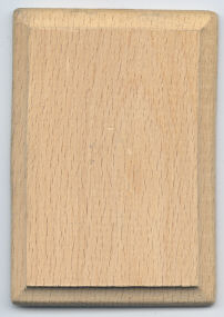 Mini Hardwood Plaque -  2-1/2 x 3-1/2 inch by 1/4 inch thick - 12 pieces