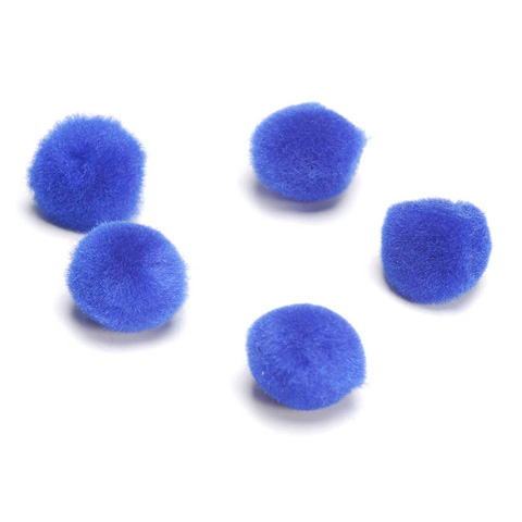 Acrylic Pom Poms - Royal Blue - 1/4 inch - 100 pieces 