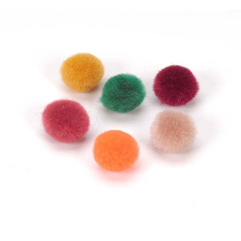 Acrylic Pom Poms - Fall Colors - 1/4 inch - 100 pcs