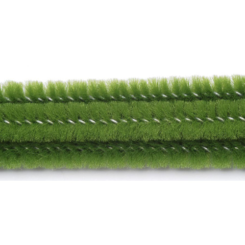 Chenille Stems - 6mm - Moss Green - 25 pieces