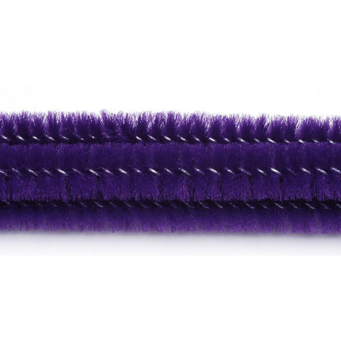 Chenille Stems - 6mm - Purple - 25 pieces