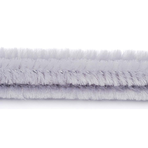 Chenille Stems - 6mm - Gray - 25 pieces