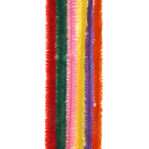 Chenille Stems - 9mm - Multi Color - 15 pieces