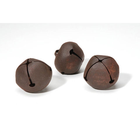 Rusted Jingle Bells- 40mm - 3 pieces 