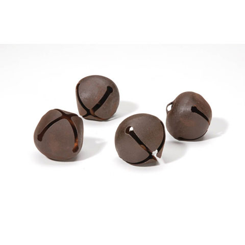 Rusted Jingle Bells - 30mm - 4 pieces 