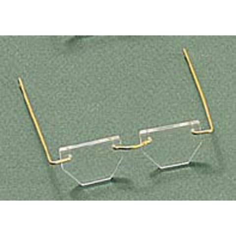 Doll Glasses - Half Octagon - 3.75 inches