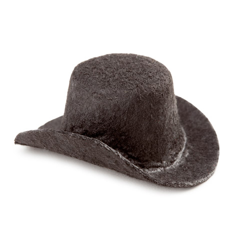 Black Top Hat - Felt - 2 inches 