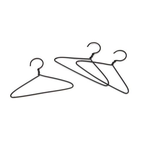 Miniature Wire Clothes Hanger - 2 inches - 3 pieces