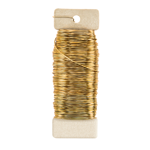 Paddle Wire - 22 gauge - Gold - .25 lb 