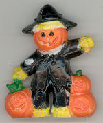 Pumpkin Scarecrow - 1-3/4 inch - plastic - 1 piece