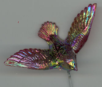 Doves - Iridescent Red - 2 inch Plastic