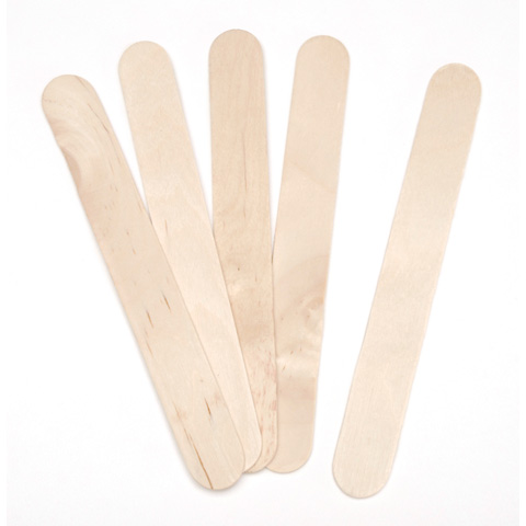 Wood Craft Sticks - Natural - Jumbo - 5-3/4 inches - 80 pieces