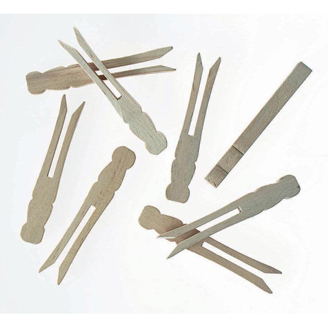 Clothespin - Flat - Natural - 3-7/8 inch Large - 20 pieces
