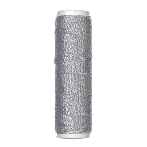 Lame Cord - Non-Elastic - 2-Ply - Silver - 50 yards